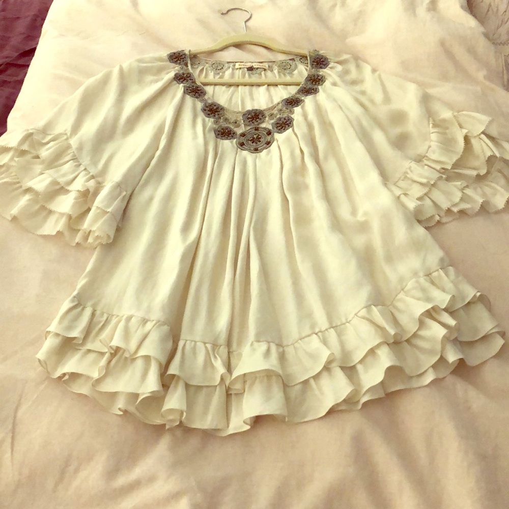 Rebecca Taylor silk embroidered tunic